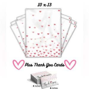 🩷Poly Mailers 10 mailers & 10 cards